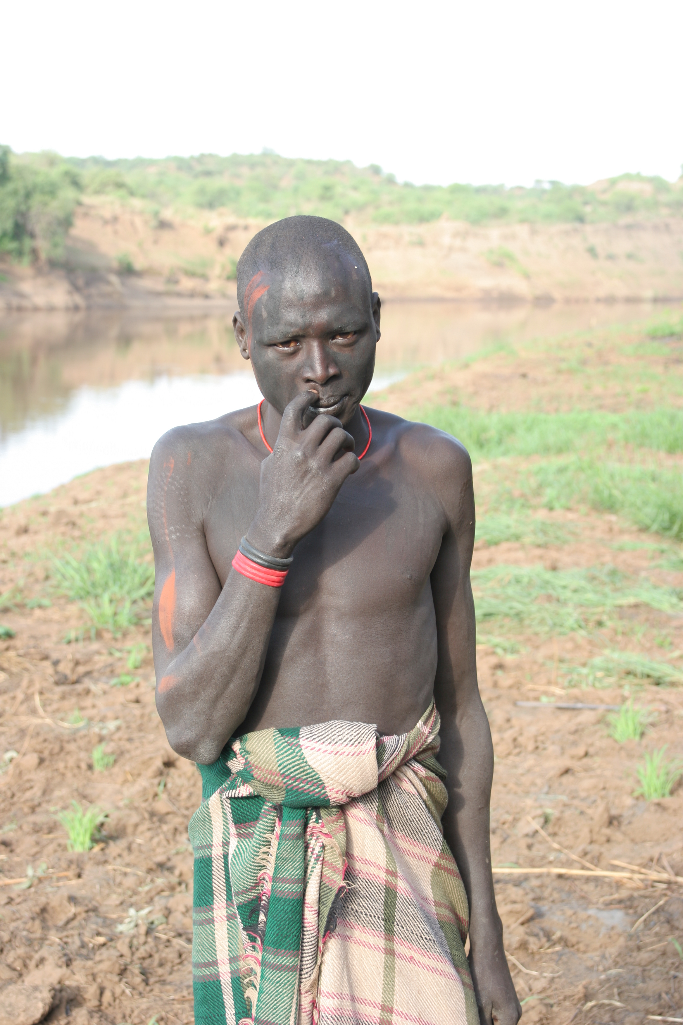 Her husband after a healing ceremony