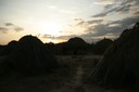 The empty village when everyone is cultivating the fields