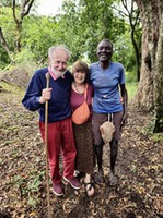 David and Pat Turton with Ulikoro Komoru in 2023.